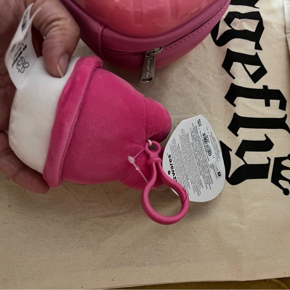 Loungefly Exclusive Hello Kitty 50th Anniversary Glitter Figural Crossbody Bag - Picture 8 of 10